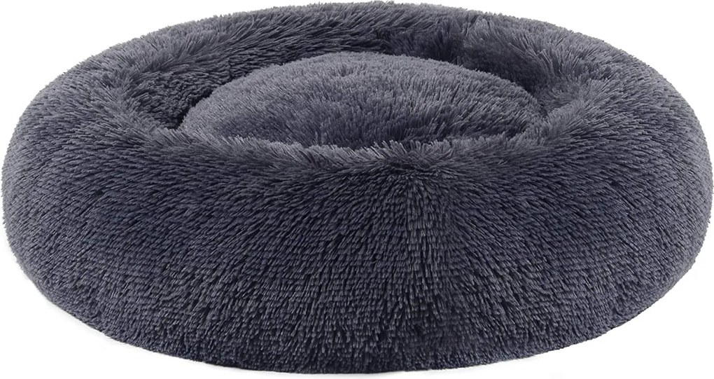 Feandrea kutyaágy, macskaágy, puha plüss felülettel 60 cm, sötétszürke