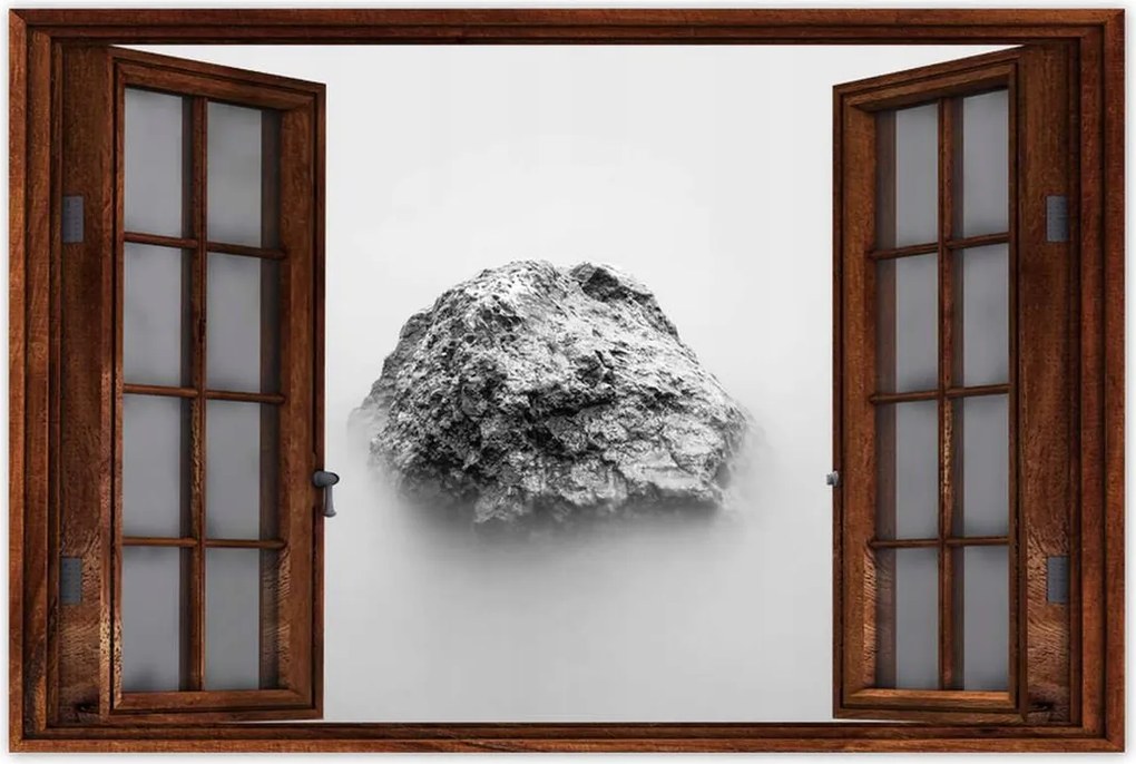 Poszterek 120x80 Fekete-fehér Szikla