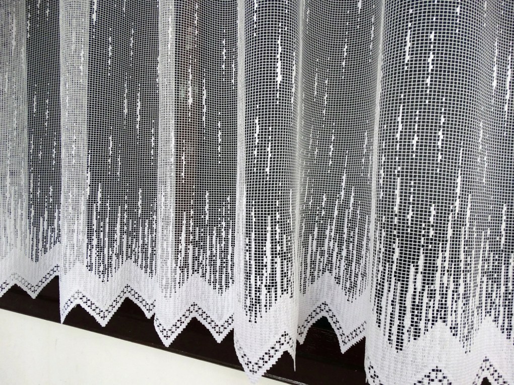 Mg Függöny jacquard 40/100 Fehér 250cm magas lengyel 0,5m