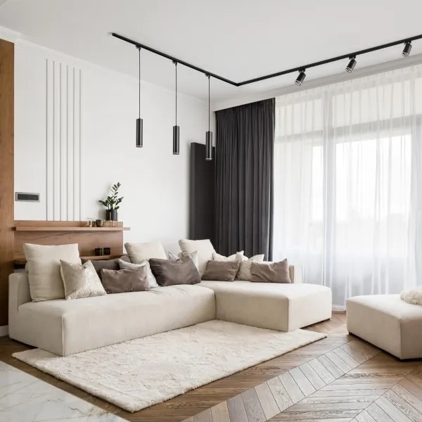 Csillár zsinóron sínrendszerhez PÁRIZS 3xGU10/10W/230V + 1 m sín rendszer