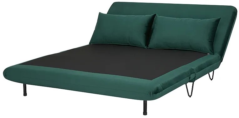 Zöld kihúzható kanapé ZENIA VELVET