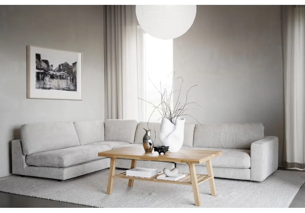 Brooklyn dohányzóasztal csiszolt tölgyfából, 130 x 75 cm - Rowico