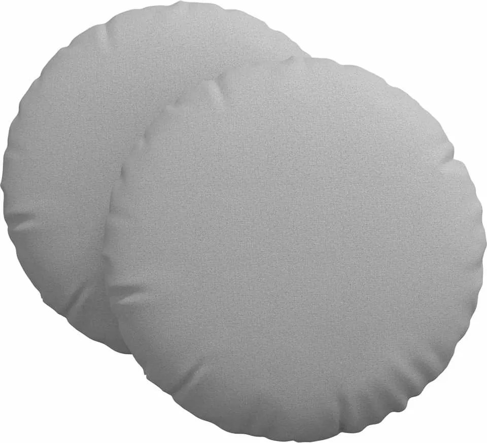 vidaXL Ülőpárnák 2 pcs Felhőszürke Ø80 x 29 cm szövet
