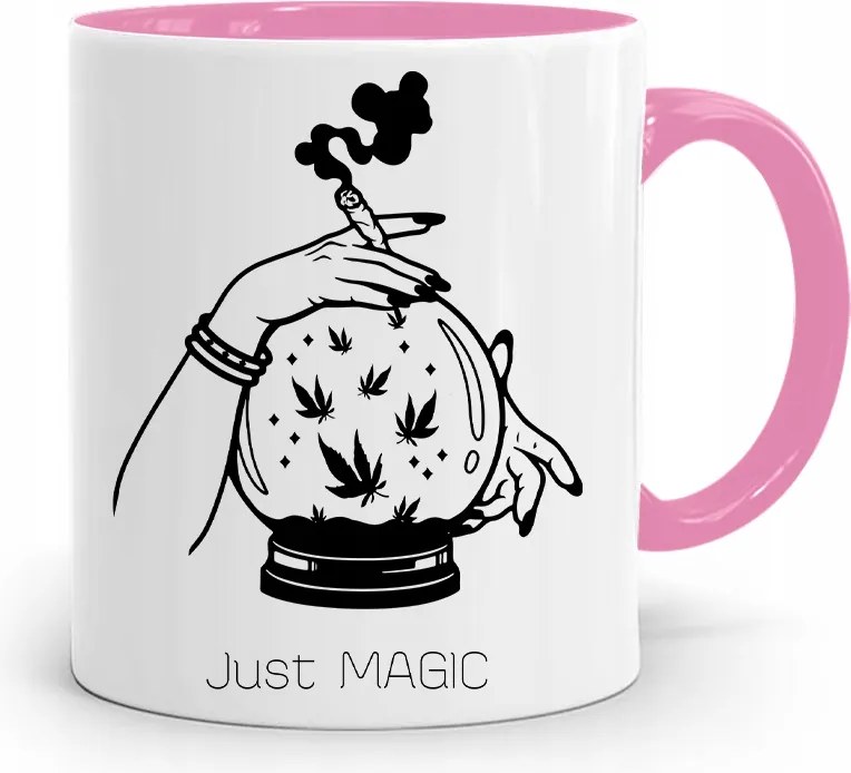 Dohányosoknak 420 Cbd Bögre Rózsaszín Ajándék fényképes nyomtatással