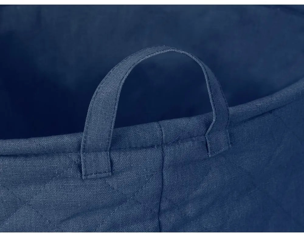 Sötétkék textil szennyeskosár 67 l Tom Tailor – Wenko