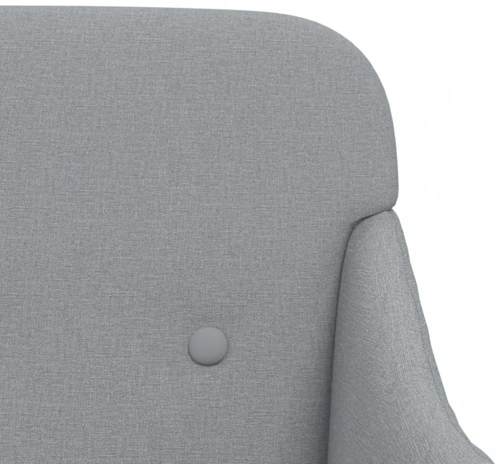 világosszürke szövetpad 110 x 76 x 80 cm