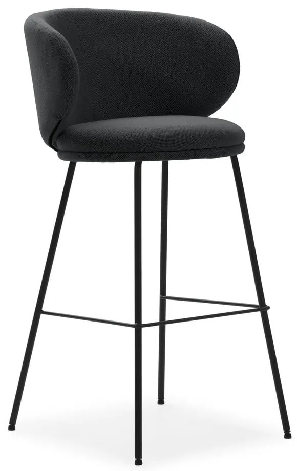 Sötétszürke bárszék szett 2 db-os (ülésmagasság 65 cm) Rush – Marckeric