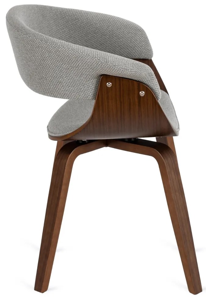 Elegáns Étkezőszék Szürke/Dió Színben. GARY 2