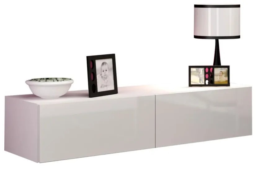 TV asztal/szekrény Zylia 140 (szürke + fényes szürke). 1053759
