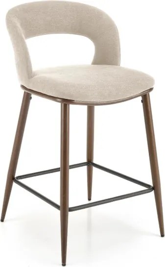 H-114 bárszék bézs/dió