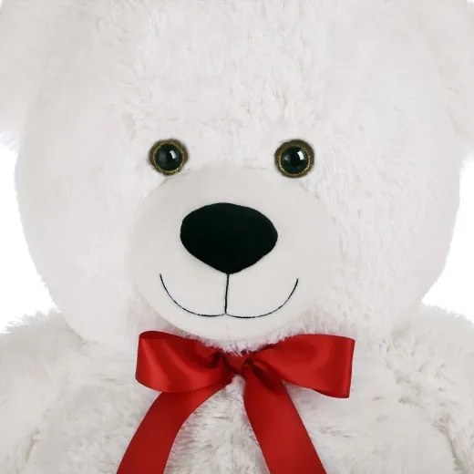 Deuba® Teddy mackó szívvel XXL 150 cm - fehér