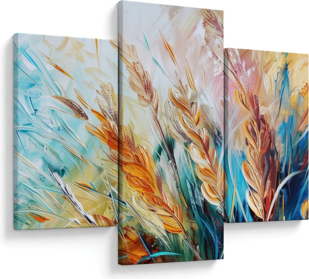 Kép - Búza, absztrakció (90x60 cm)