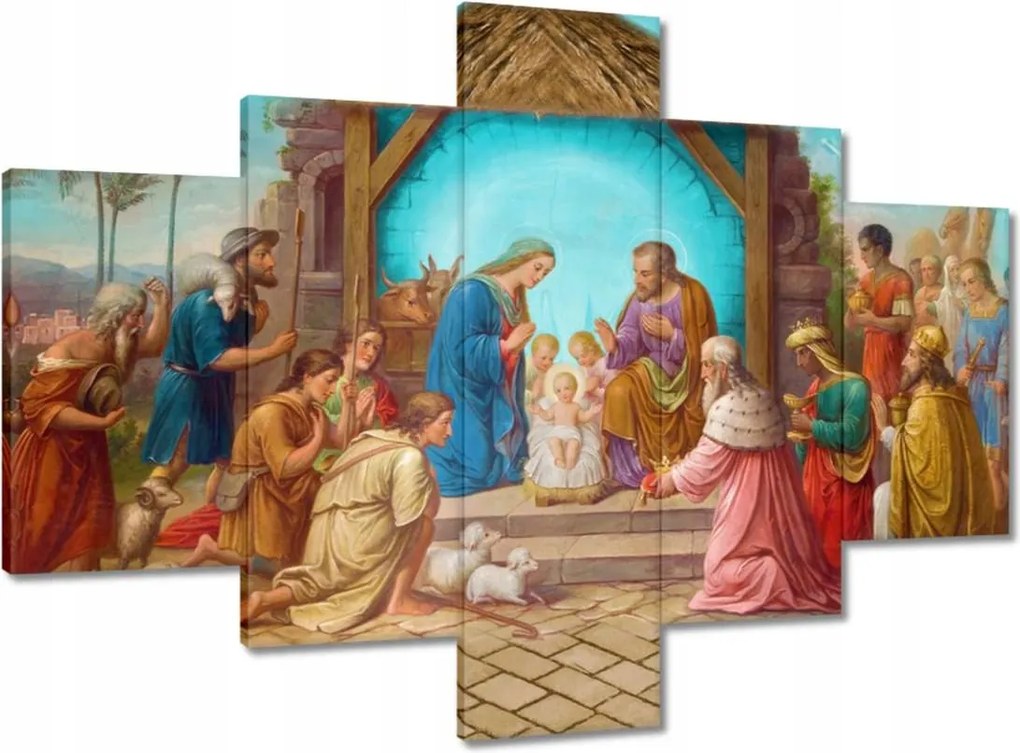 Vászonkép 100x70 Betlehemi jászol Jézuska