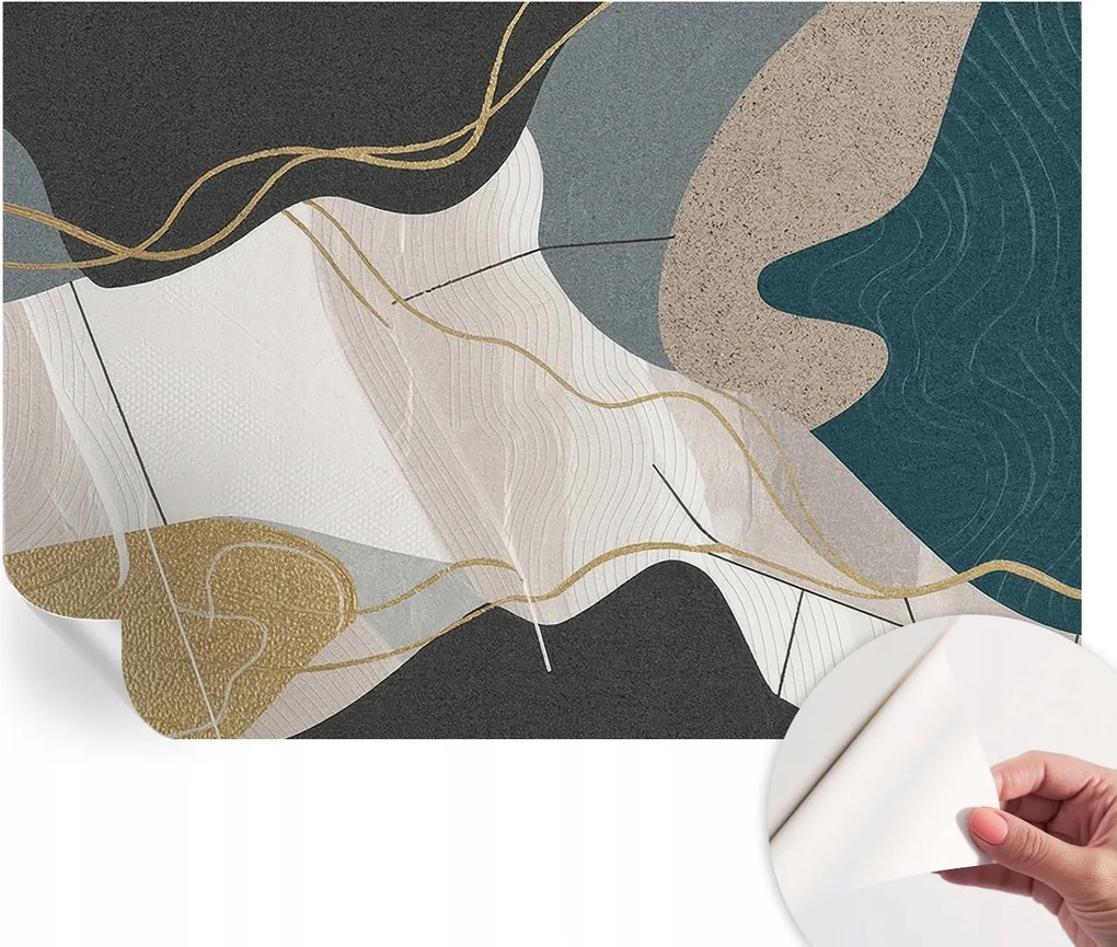 Dekoratív öntapadós fotótapéta irodába Absztrakt formák 152x104 cm