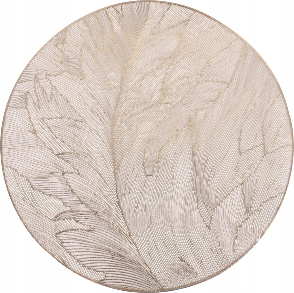 Asztali alátét arany fű 38cm kerek elegáns asztali szőnyeg