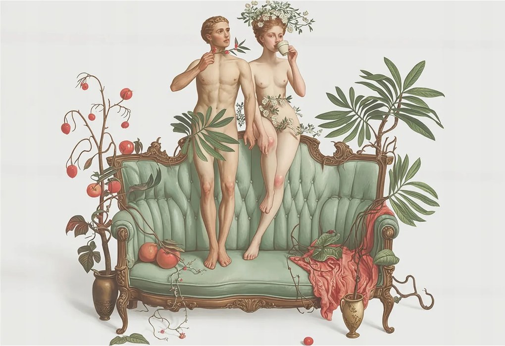 Fotótapéta Flizelina falra 3D Loft Rejtélyes elegancia 152x104 Ragasztó