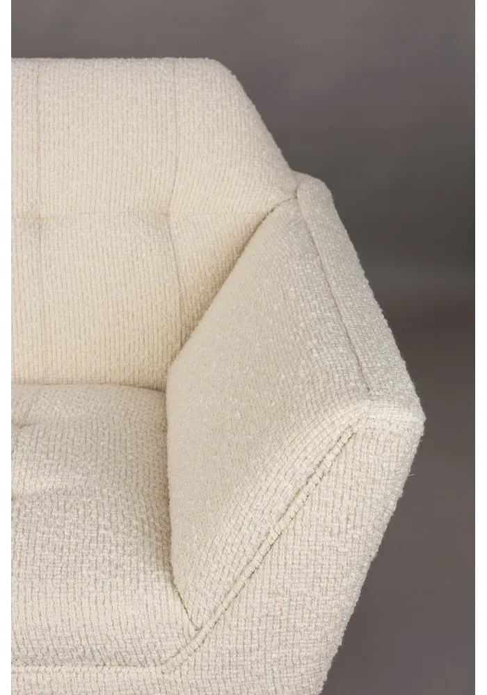 Krémszínű buklé kanapé 150 cm Kate – Dutchbone