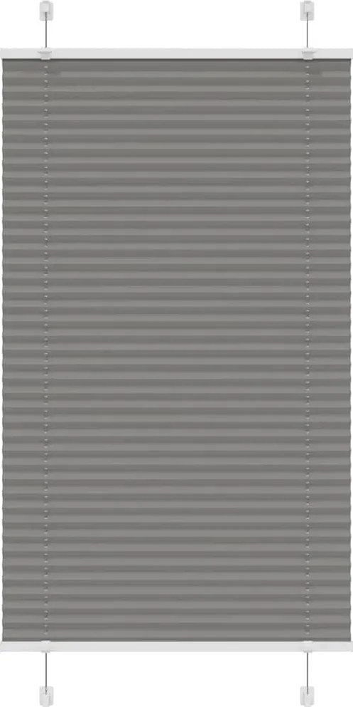 vidaXL pliszírozott redőny antracit 70x100 cm szövetszélesség 69,4 cm