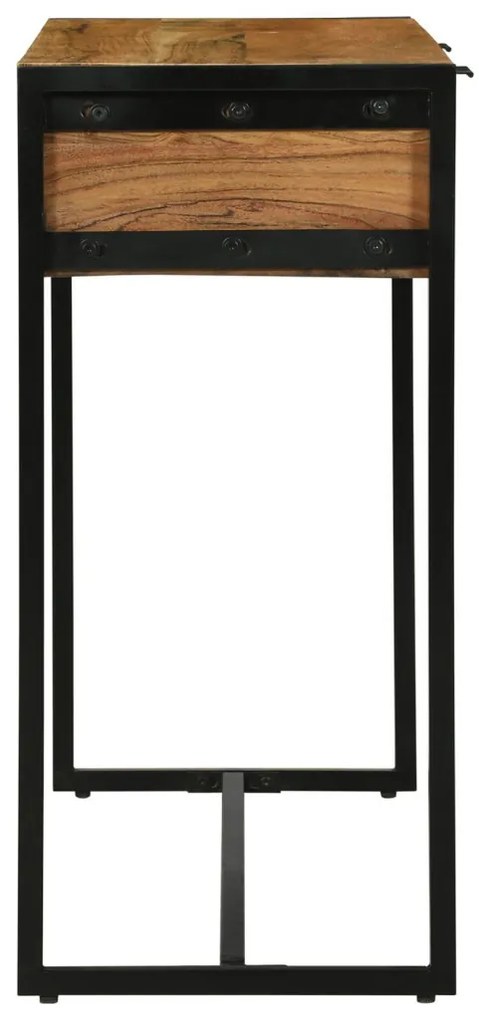 Konzol Asztal 90x35x75 cm Szilárd Fa Akác