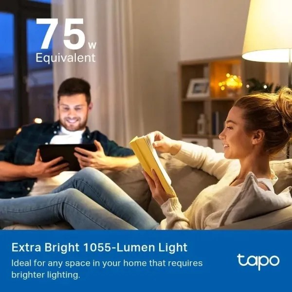 LED RGBW Dimmelhető izzó A60 E27/8,6W/230V 2500-6500K Wi-Fi - TP-Link