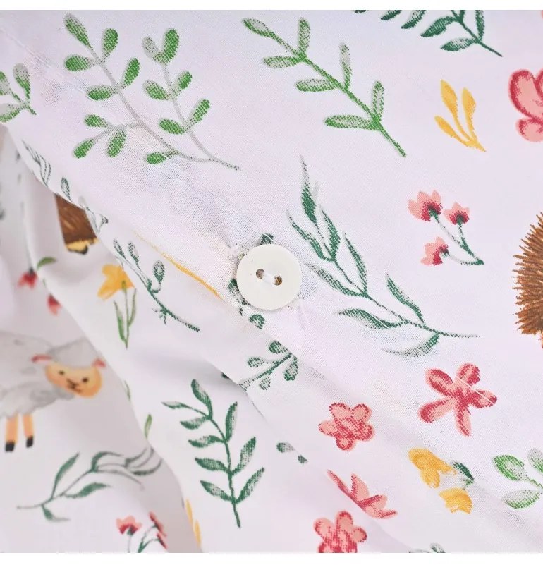 EMI Erdei állatok gyermek ágyneműhuzat, Gyerekgarnitúra 90x130 + 45x65