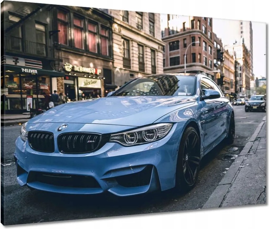 Vászonkép 80x60 Bmw Kék