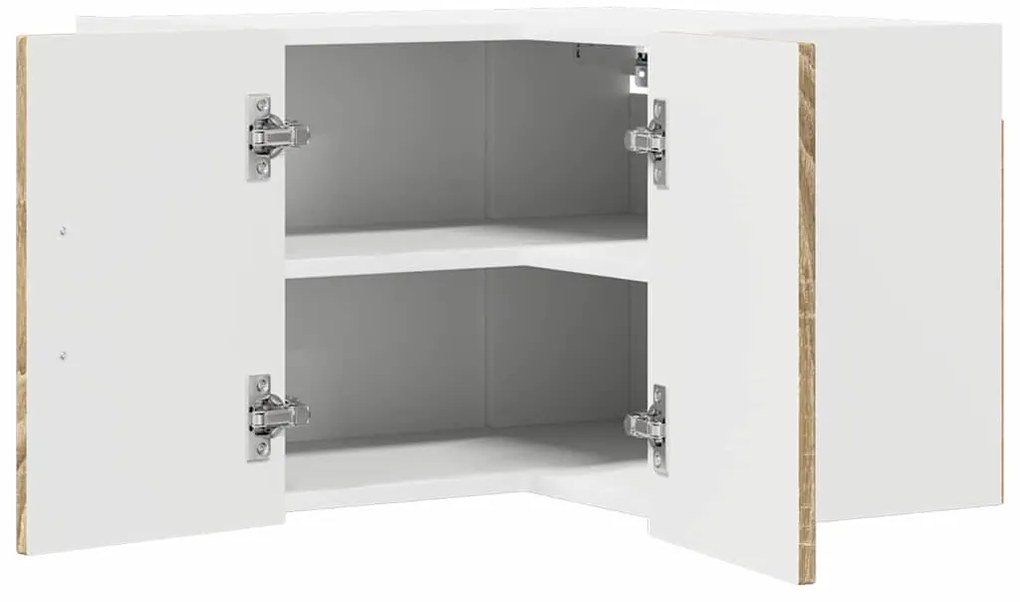 Fali konyhaszekrény Sonoma tölgy 57 x 57 x 40 cm Faanyag