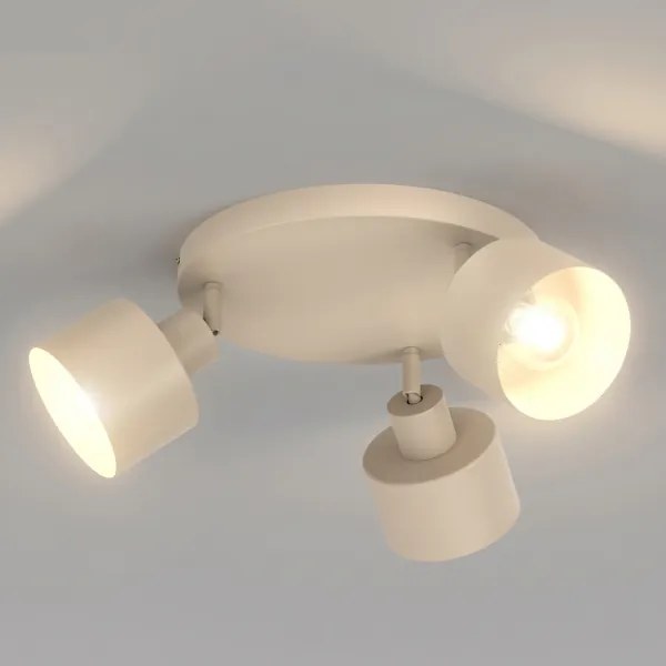 PARKLA 3xE27/15W/230V bézs spotlámpa