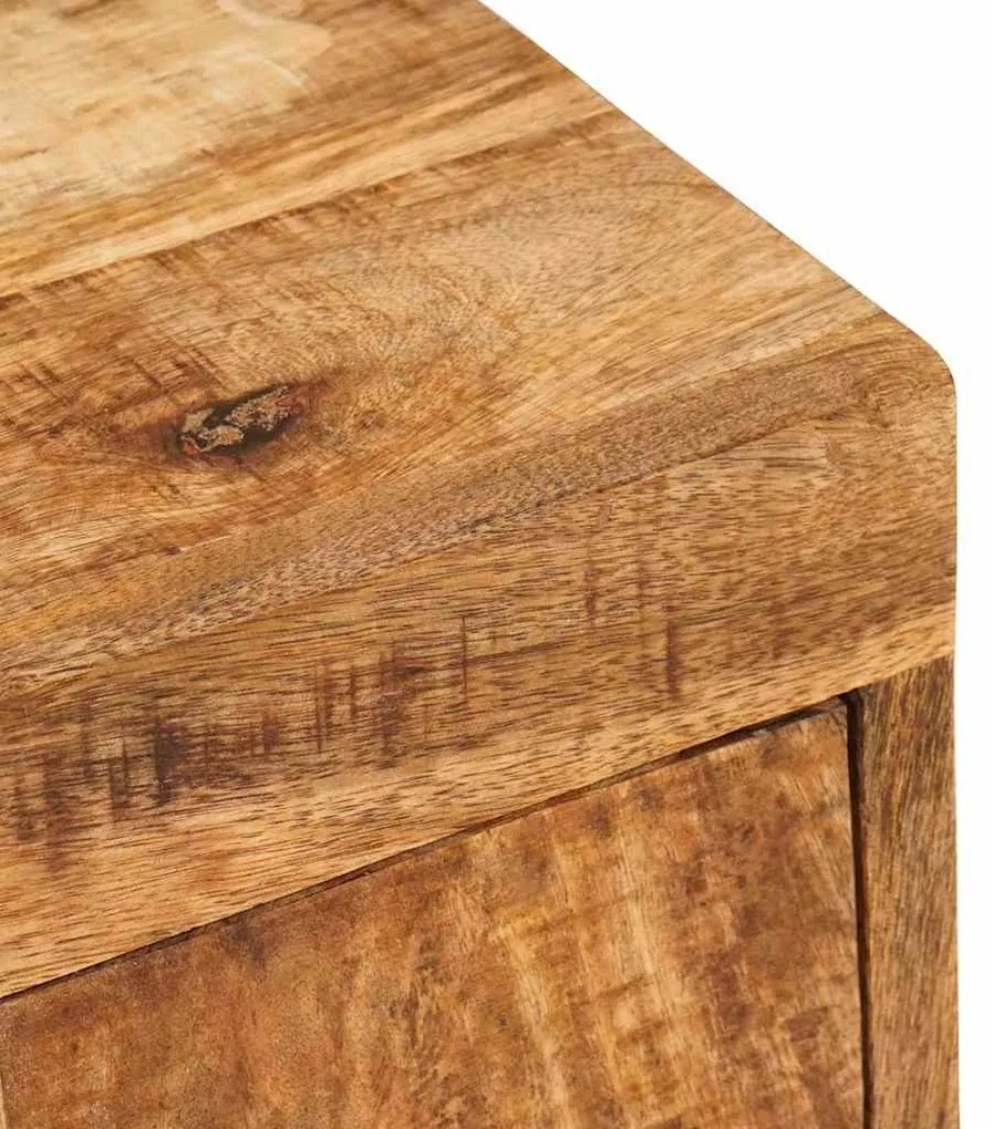 Éjjeli asztal 2 pcs Barna 35 x 33 x 48 cm Tömör Mangófát