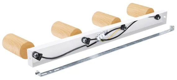 Brilagi - Spotlámpa SELE 4xGU10/30W/230V fehér/tölgy dekor