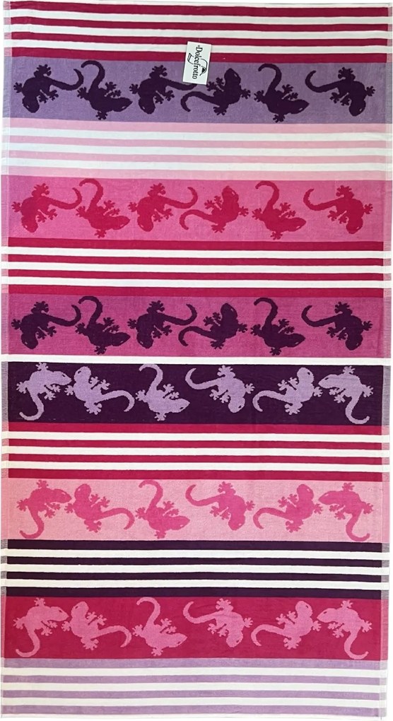 CRAZY GEKKO Strandtörölköző lila 165x90cm