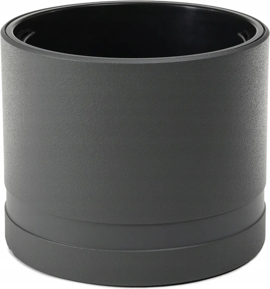 Koma Henger 38 műanyag kaspó antracit betéttel Lamela 38x38x32,2cm