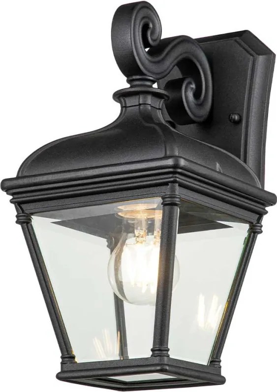ELSTEAD BAYVIEW-2M-BK BAYVIEW Klasszikus Kültéri Fali Lámpa Fekete E27 IP44