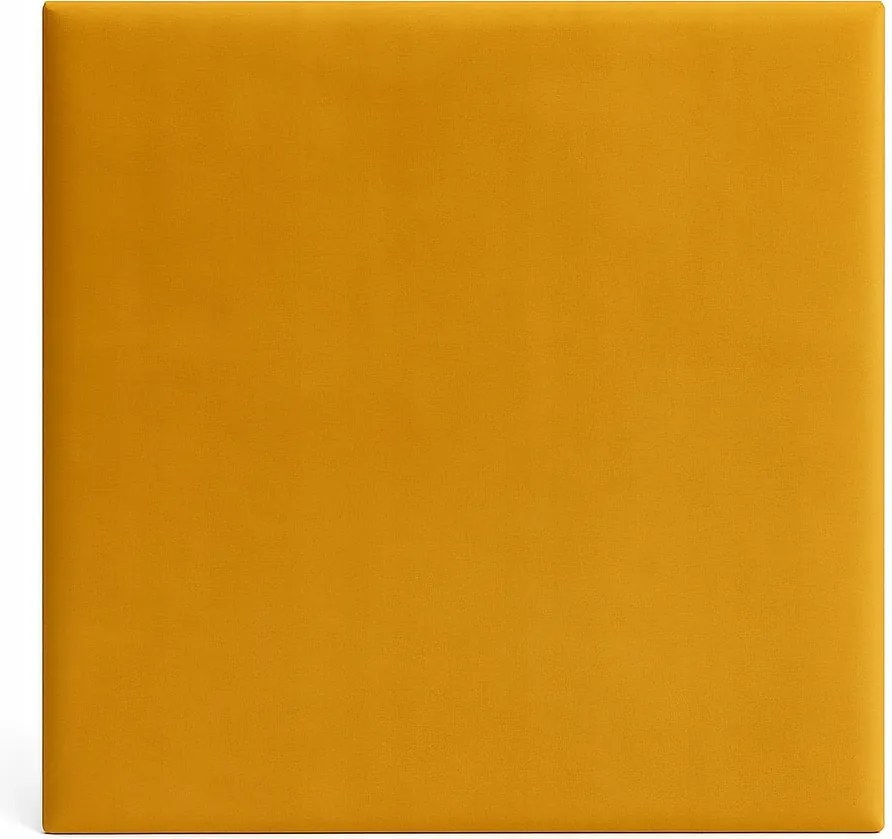 Falra Szerelhető Kárpitozott Panelek 30x30 cm Sárga Velúr Dekorációs Fejtámla
