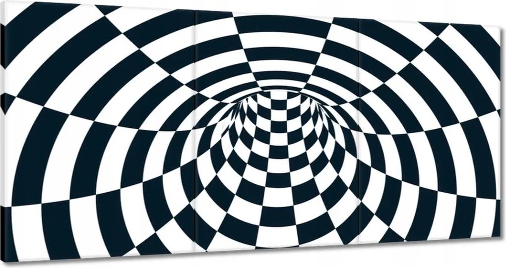 Festmények 180x90 Absztrakt fekete-fehér