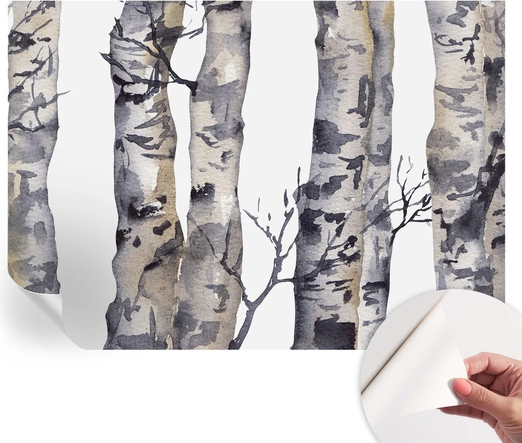 Dekoratív öntapadós fotótapéta Hálószobába Osikowy erdő 208x146 cm