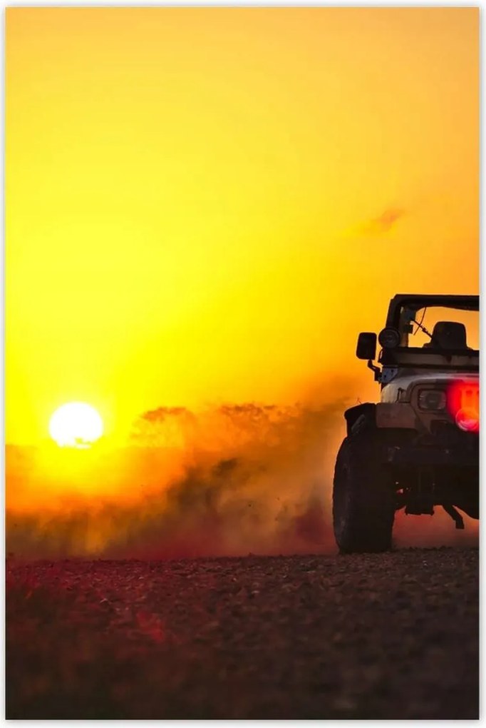 Poszterek 60x90 Terepjáróval a sivatagban