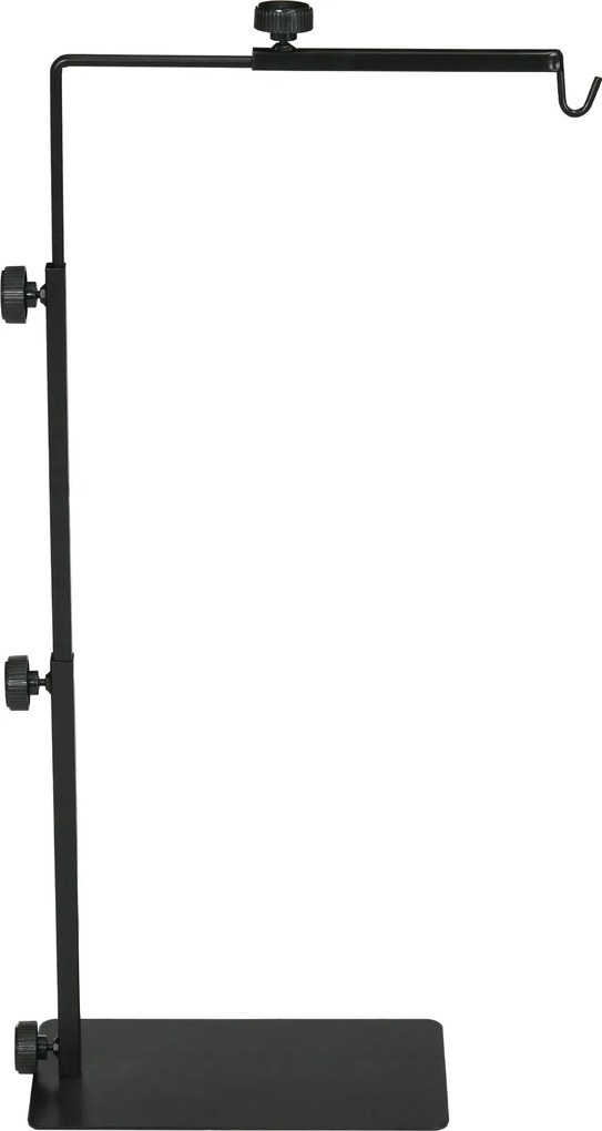 PawHut Reptilia Lámpa Állvány, Állítható Hőlámpa Tartó Alappal, 4 Kábelnyílással, Lámpatartó Kígyók, Teknősök, Százlábúak Számára, Acél, Fekete | Aoso