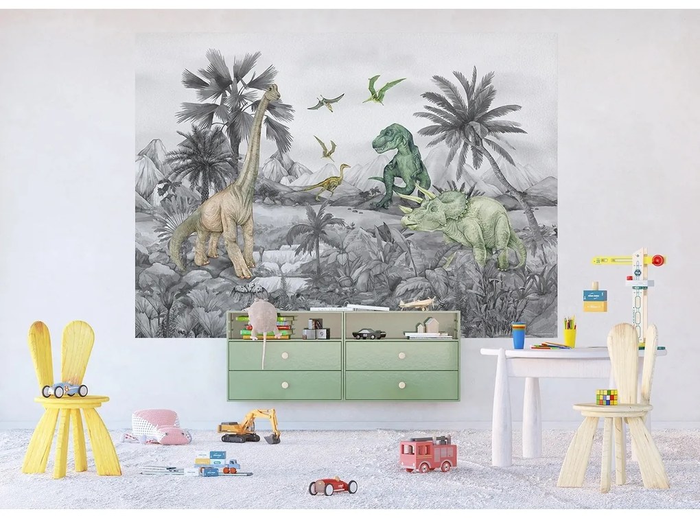 Gyerek fotótapéta Dino 252 x 182 cm, 4 részes