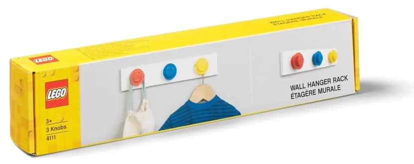 Piros-kék-sárga fali fogas - LEGO®