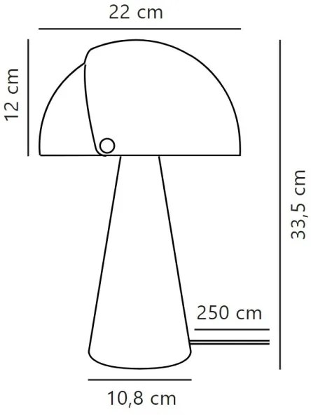 DFTP by Nordlux - Asztali lámpa állítható lámpabúrával ALIGN 1xE27/25W/230V bézs