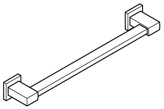 GROHE 410952430 - START CUBE 504 mm fürdőkád kapaszkodó fekete