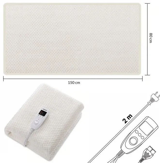 Deuba Fűthető takaró - krém