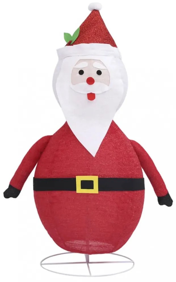 dekoratív luxus szövet karácsonyi LED-es Mikulás figura 60 cm