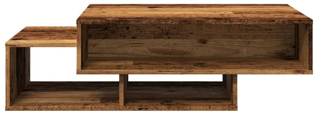Antik fa színű szerelt dohányzóasztal 105 x 55 x 32 cm