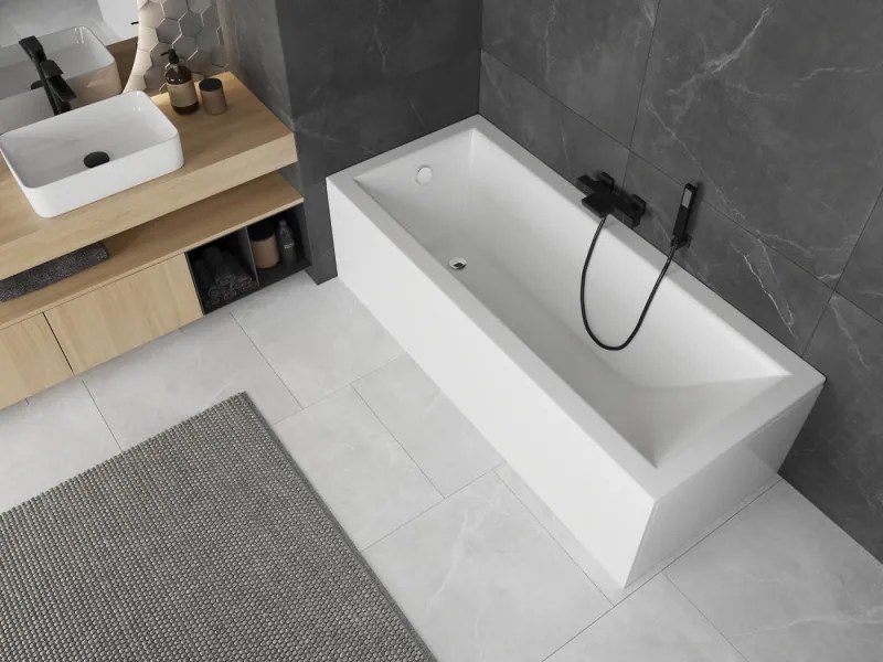 Mexen Cubik téglalap alakú kád 170 x 70 cm burkolattal, fehér - 55031707000X