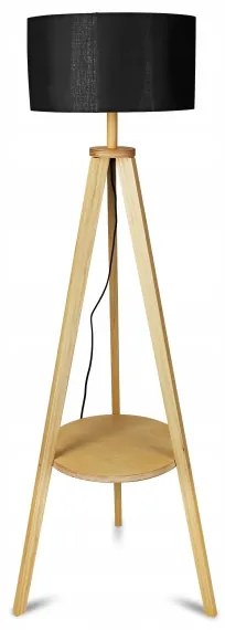 Fekete állólámpa 1xE27/40W/230V