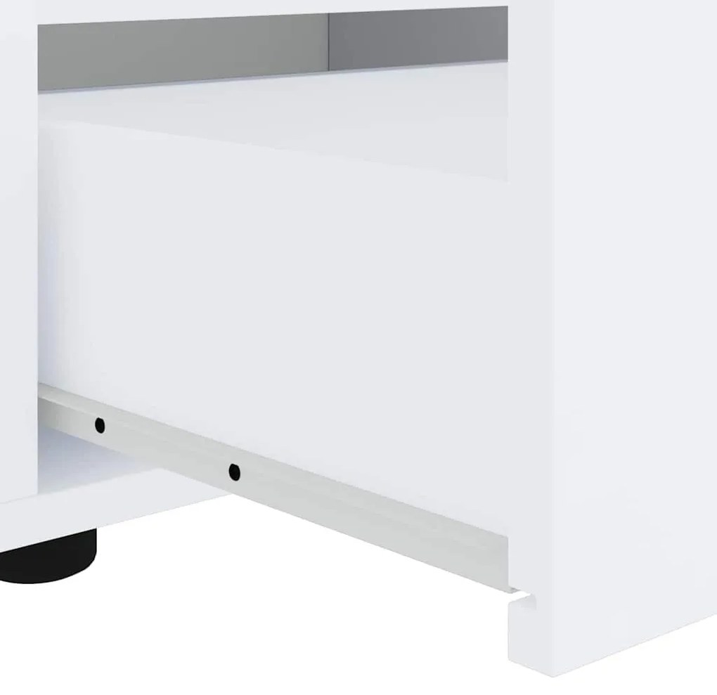 VISNES fehér szerelt fa TV-szekrény 100x40x38 cm