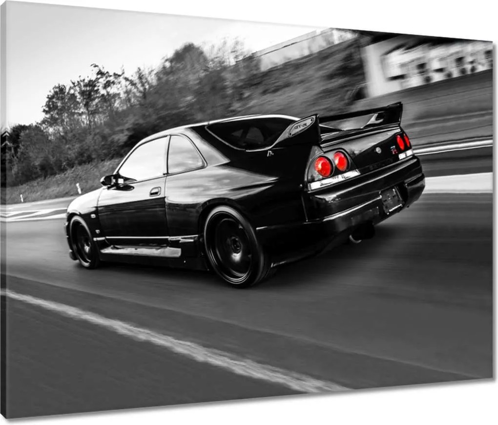 Vászonkép 80x60 Fekete Nissan Gtr Sport