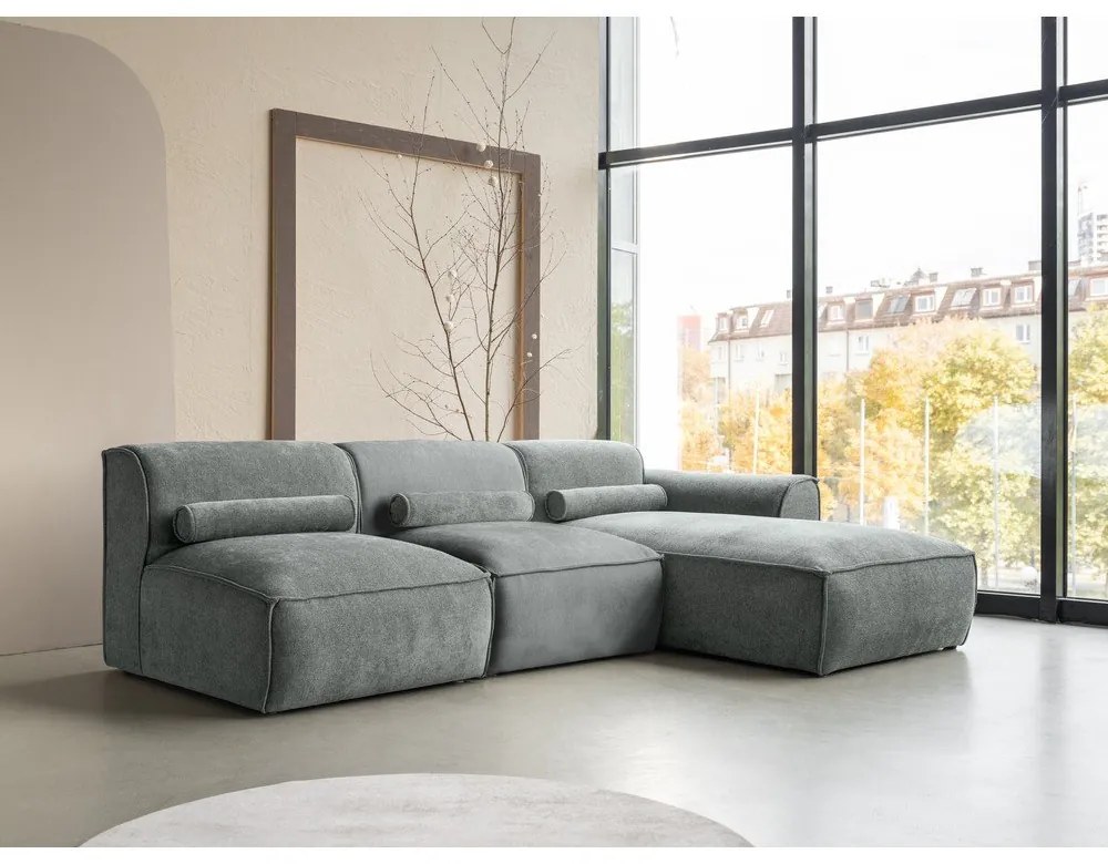 Zöld sarokkanapé (jobb oldali) Flex Felix – Miuform